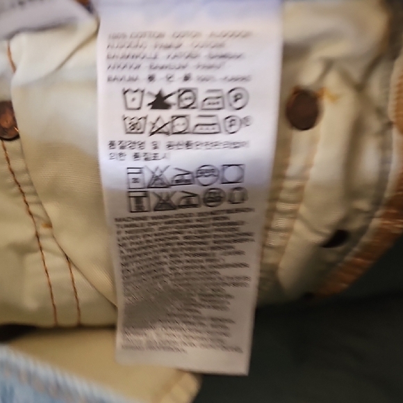 Levis 501 CT Size 27 Destroyed Distressed Indie Grunge Trendy Light Blue Jeans - Picture 12 of 14